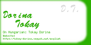 dorina tokay business card